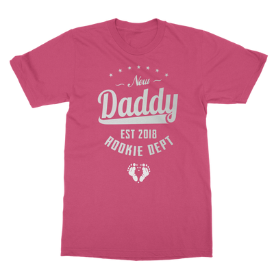 New Daddy EST 2018 Rookie Dept ﻿Classic Adult T-Shirt