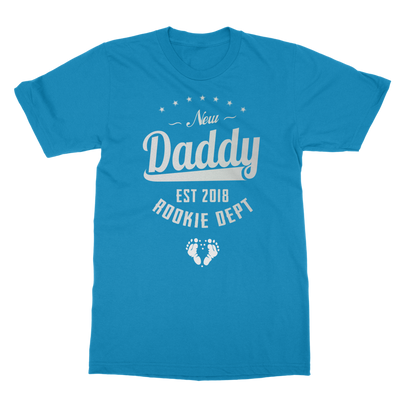 New Daddy EST 2018 Rookie Dept ﻿Classic Adult T-Shirt