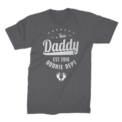 New Daddy EST 2018 Rookie Dept ﻿Premium Jersey Men's T-Shirt