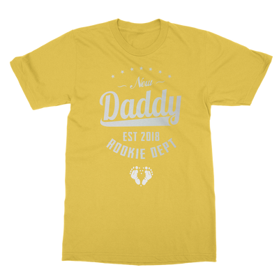 New Daddy EST 2018 Rookie Dept ﻿Classic Adult T-Shirt