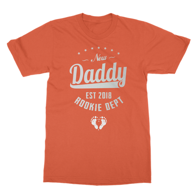 New Daddy EST 2018 Rookie Dept ﻿Classic Adult T-Shirt