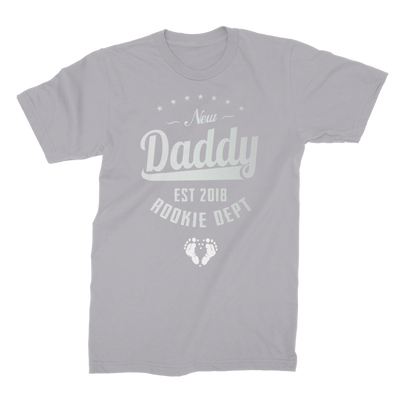 New Daddy EST 2018 Rookie Dept ﻿Premium Jersey Men's T-Shirt