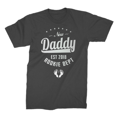 New Daddy EST 2018 Rookie Dept ﻿Premium Jersey Men's T-Shirt