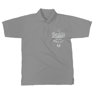 New Daddy EST 2018 Rookie Dept ﻿Classic Adult Polo Shirt