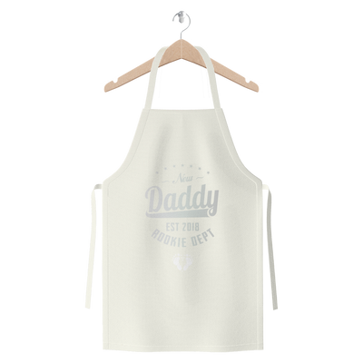 New Daddy EST 2018 Rookie Dept ﻿Premium Jersey Apron