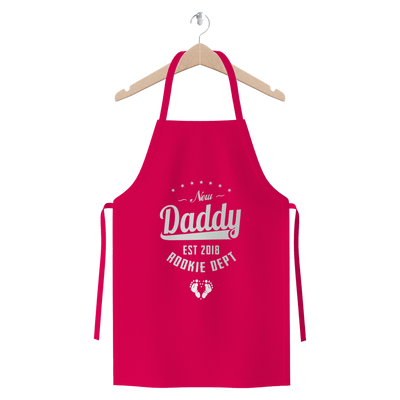 New Daddy EST 2018 Rookie Dept ﻿Premium Jersey Apron