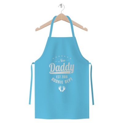 New Daddy EST 2018 Rookie Dept ﻿Premium Jersey Apron