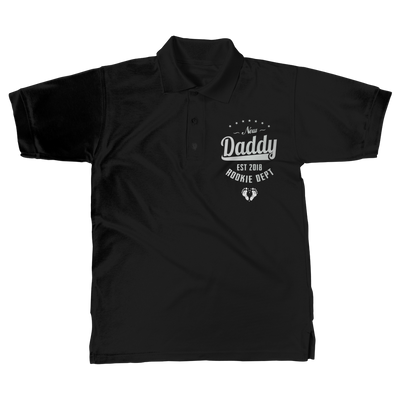 New Daddy EST 2018 Rookie Dept ﻿Classic Adult Polo Shirt