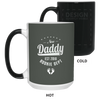 NEW DADDY EST 2018 ROOKIE DEPT COLOR CHANGING 15 Ounce MUG