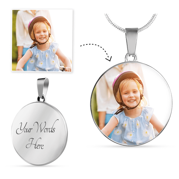 Custom circle pendant shop