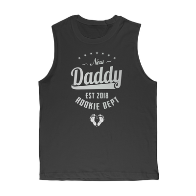 New Daddy EST 2018 Rookie Dept ﻿Premium Adult Muscle Top