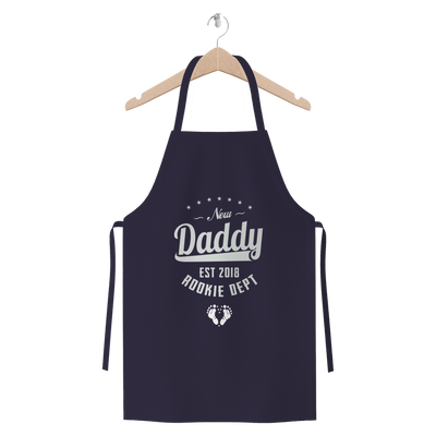 New Daddy EST 2018 Rookie Dept ﻿Premium Jersey Apron