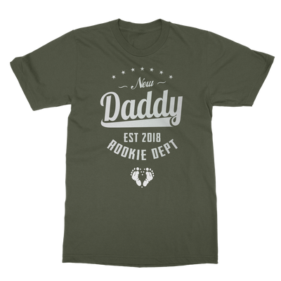 New Daddy EST 2018 Rookie Dept ﻿Classic Adult T-Shirt