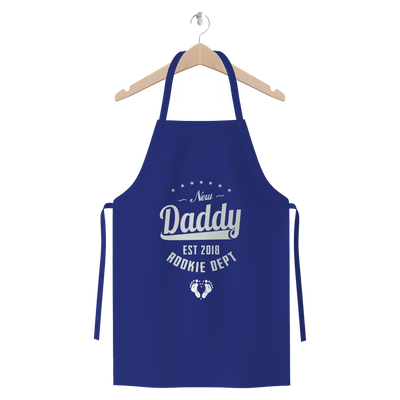 New Daddy EST 2018 Rookie Dept ﻿Premium Jersey Apron