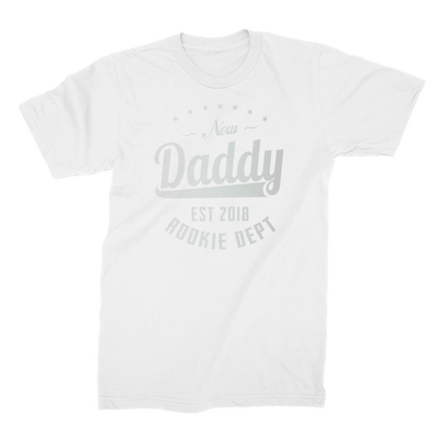 New Daddy EST 2018 Rookie Dept ﻿Premium Jersey Men's T-Shirt