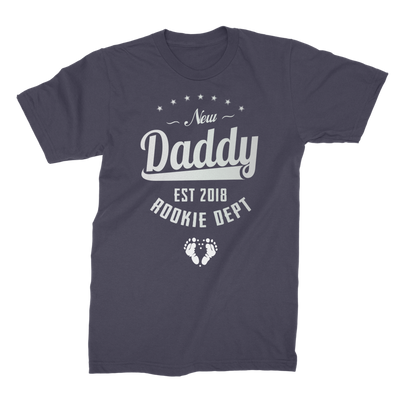 New Daddy EST 2018 Rookie Dept ﻿Premium Jersey Men's T-Shirt