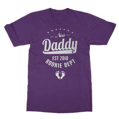 New Daddy EST 2018 Rookie Dept ﻿Classic Adult T-Shirt