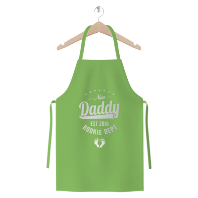 New Daddy EST 2018 Rookie Dept ﻿Premium Jersey Apron