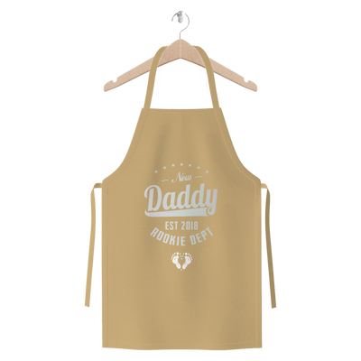 New Daddy EST 2018 Rookie Dept ﻿Premium Jersey Apron